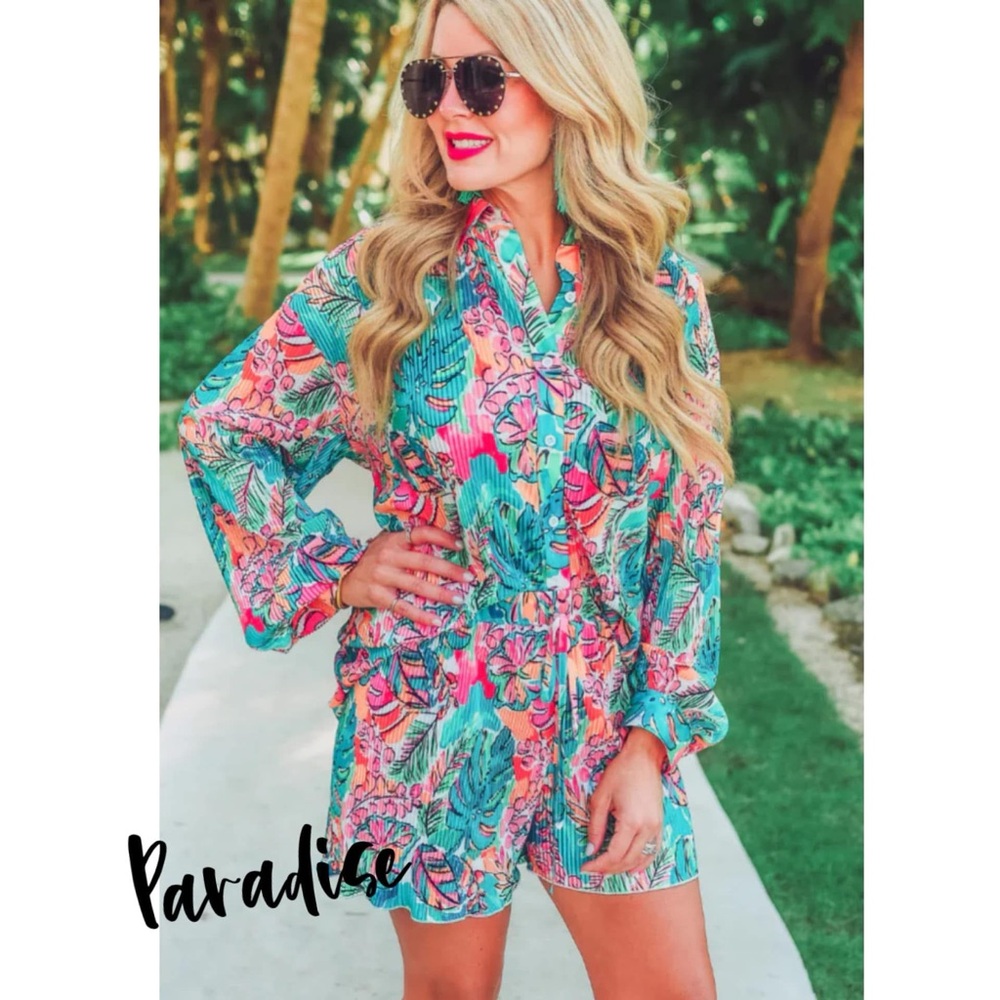 Jess Lea Paradise Top and Shorts Set NWOT